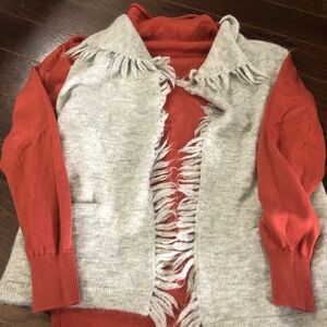 Wilfred vest and sweater